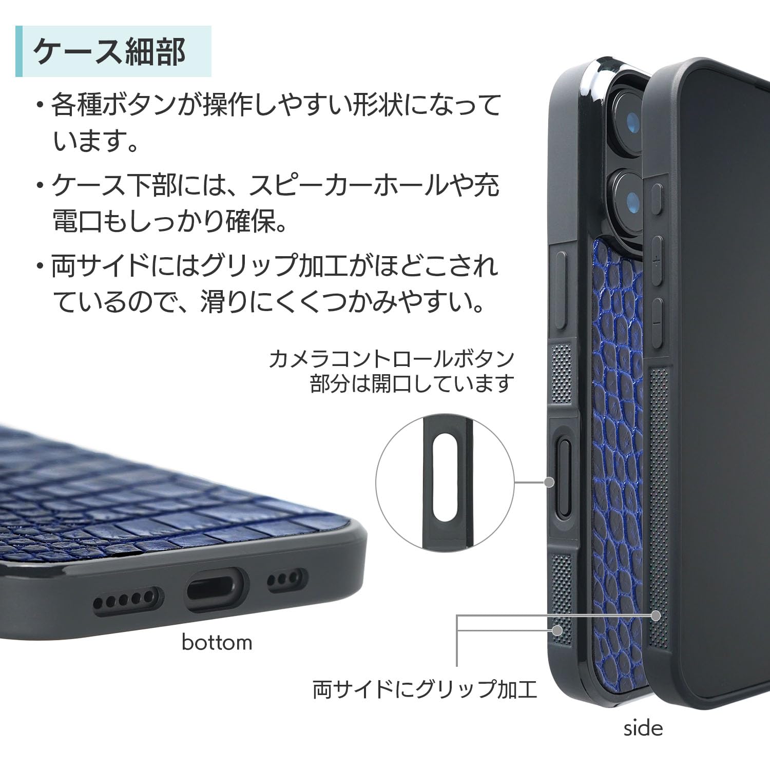 Amazon.co.jp: WINGLIDE | iPhone 17 Pro 用 ケース 本革 クロコダイル